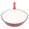 Cast Iron Frying Pan Enameled Frying Pan Cast Iron Skillet Nonstick Kitchen Fry Pan Grill Cookware for Camping Cooking Grilling
