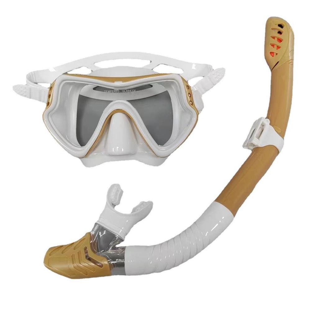Unisex Large Frame Silicone Diving Mask & Snorkel Set