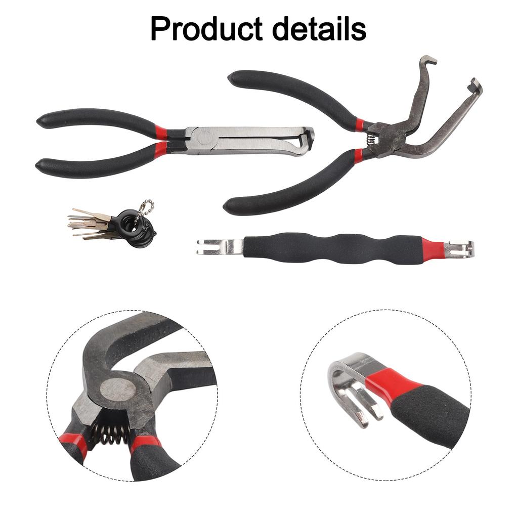 3Pcs Car Electrical Disconnect Pliers With 8 Pcs Terminal Removal Tools Automotive Electrical Disconnect Pliers