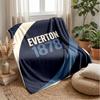 Coperta in Flanella con Stampa Calcio Everton, Morbida Calda Leggera Coperta da Divano Letto Campeggio
