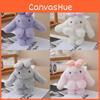 Bunny Animal Stuffed With Bow Keychain Pp Cotton Filling Key Chain