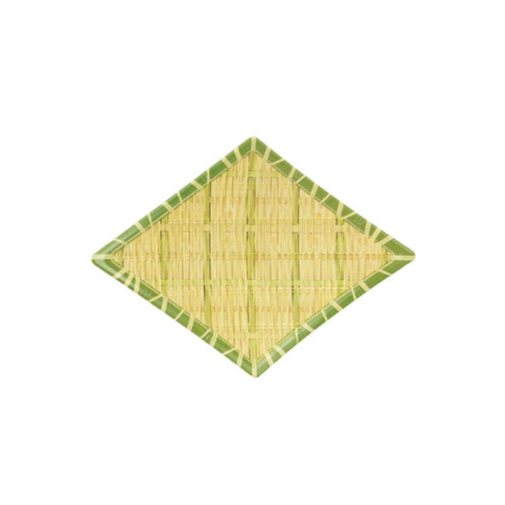 Imitation Bamboo Weaving Barbecue Plate Melamine Serving Plate Hot Pot Vegetable Plate  Home