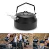 1 Litre Camping Kettle with Foldable Handle Fast Heating Gas Teapot Outdoor Lightweight Whistling Stainless Steel Kettle