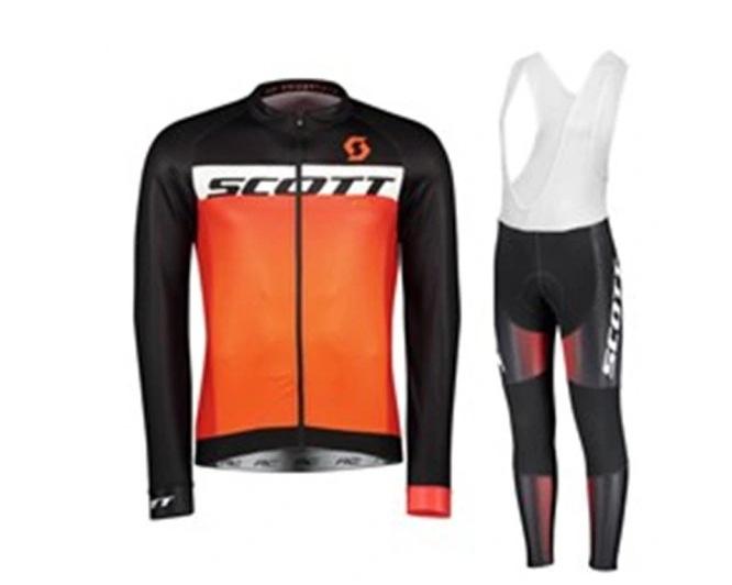 Cycling Suit Long Sleeve Strap Set Mountain Road Suit Autumn and Winter Velvet Outdoor Cycling Suit Set