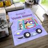 Bluey Personalized Name Floor Rug Office Rug Design for Balcony Study room Entryway Bedrooms Antislip Carpet Decorate Offices