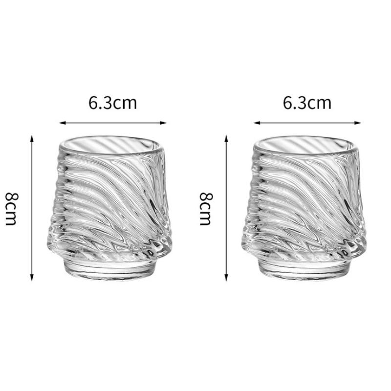 2pcs Sets Wine Glasses Home Vintage Glass Cup Brandy Glass Party Creative Beer Cup Coffee Mug Drinking Glasses Bar Accessories