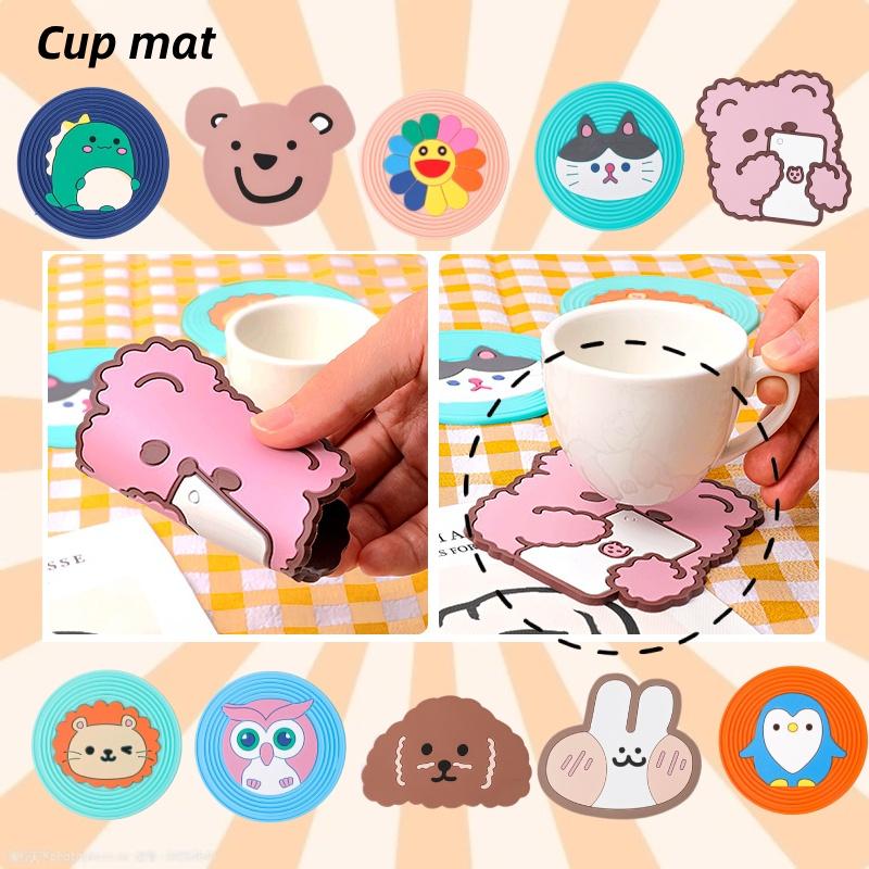 1 buc Desene Animate Adiabatic Silicon Izolat Termic Covoraș Băutură Cești de Cafea Suporturi Covoraș