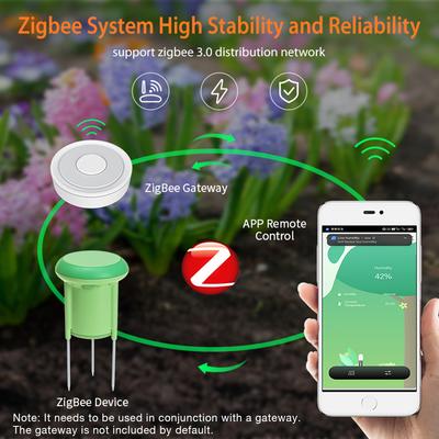 Tuya Smart Zigbee Garden Automation Irrigation Soil Detector Soil Tester Temperature Humidity Meter Waterproof Thermohygrometer