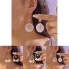 Bohemian Shell Earrings With Geometric Starfish Pendant For Women Summer Casual Wear