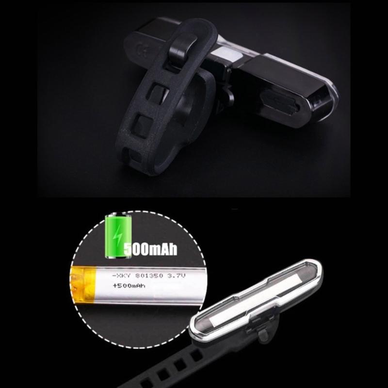 USB Rechargeable Bike Flashlight Lamp Safety Warning Taillight LED Bicycles Watertight Tail Light, Bicycles Rear Light