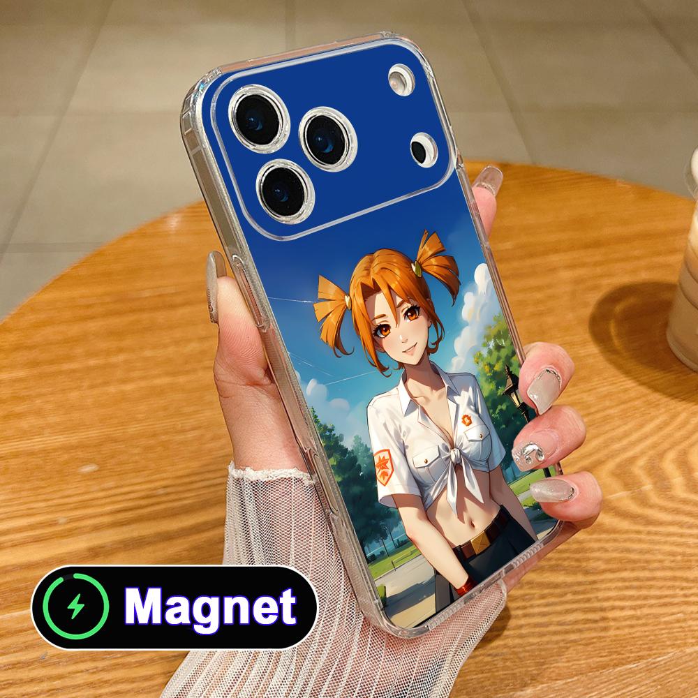 

Вечное Лето Алиса Прозрачный Чехол для Телефона Magsafe для iPhone 17 16 15 14 13 12 11 Air Pro Max Plus Mini Цветной Чехол iPhone 11 Pro Max