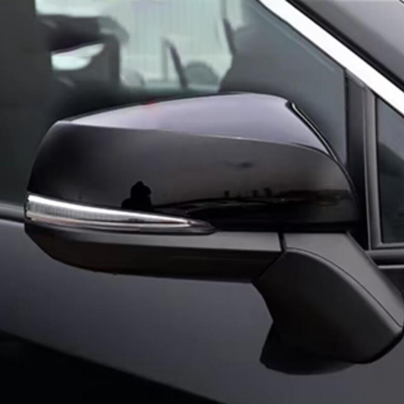 Compatible Rearview Mirror Cover with Turn Signal for 2021-2023 Toyota Granvia
