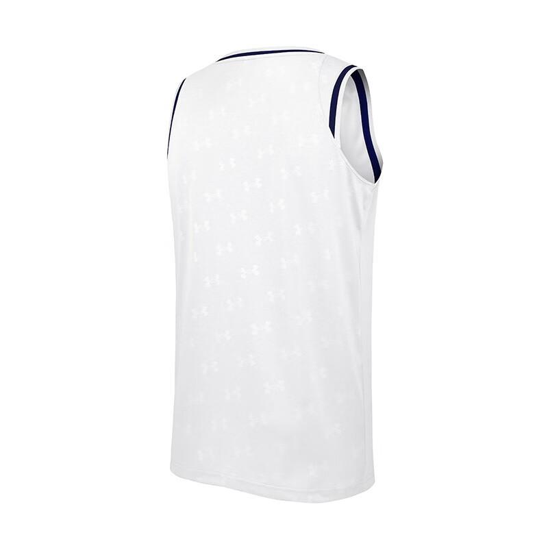 Under Armour Casual Sports Training Knitted Basketball Loose Fashion Sleeveless Vest Men Tops White 21500102-100
