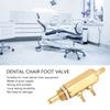 3 Holes Dental Chair Unit Foot Pedal Switch Standard Precise 5 To 3mm Foot Control Switch Copper Valve