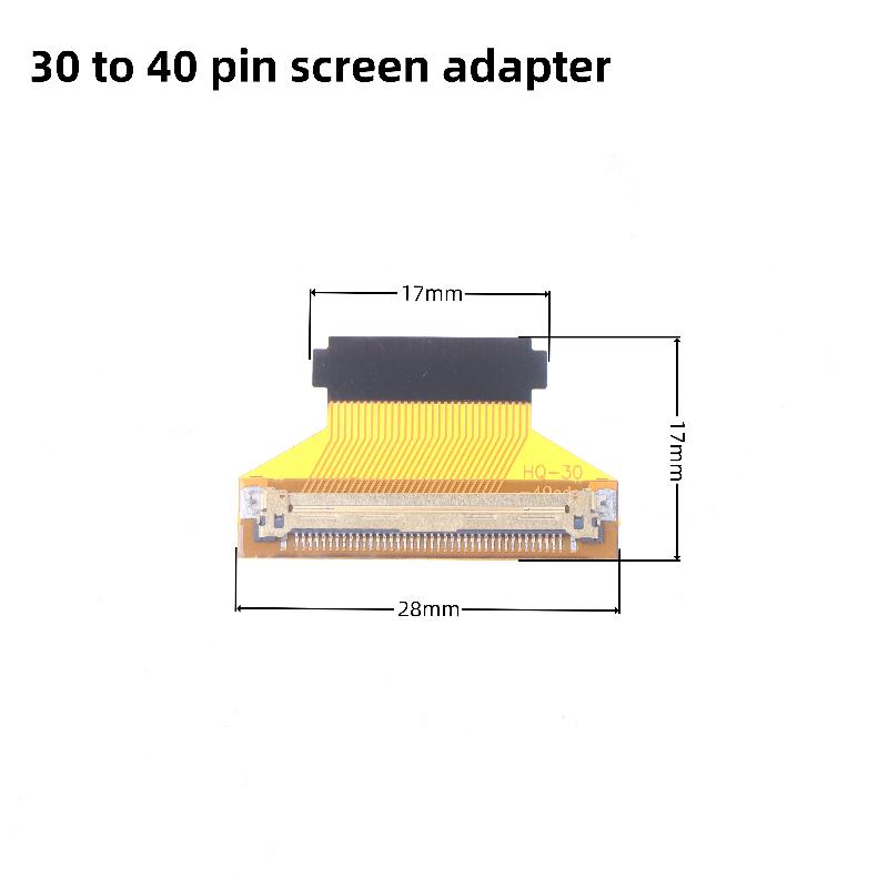 

1Pcs Laptop Computer Parts 51Plvds Led Screen Edp 30Pin To 40Pin/40Pin To 30Pin Converter Cable 2 Lanes Cord Adapter Connector