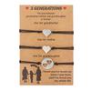 Adjustable Handmade Titanium Steel Heart Bracelets for Couples