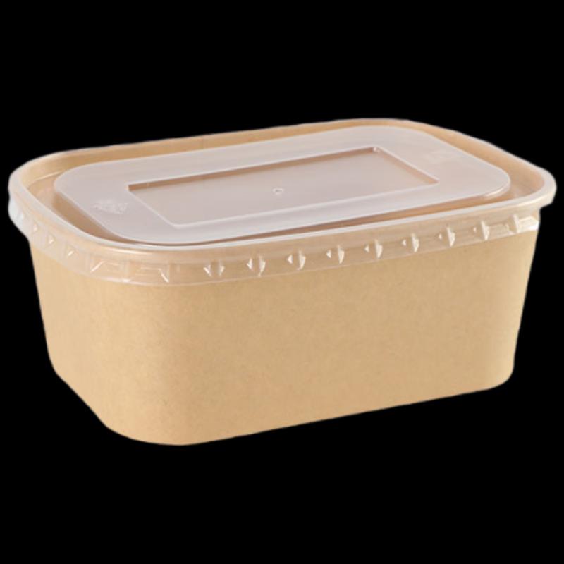 Changbaosen 750ml Disposable Kraft Paper Bento Box