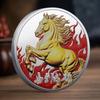 40Mm Zodiac Horse Commemorative Medal Year Of The Horse Birthday Small Gift Metal Crafts Event Souvenir Coin Decoration