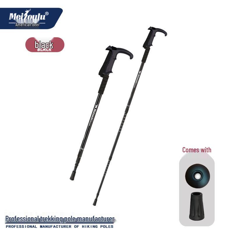 Alüminyum Alaşımlı Yürüyüş Batonları: Dış Mekan Yürüyüşleri İçin Üç Bölümlü Darbe Emici Yürüyüş Bastonları