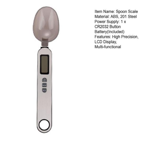 Digital Measuring Spoon Scale High Precision 500g/0.1g LCD Display Electronic Food Dispensing Condiments Weighing Scoop Kitchen Gadgets