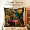 Regal Jungle Leopards Cushion Cover Natural Linen Organic Fabric DoubleSided Printing Sofa Home Decor Gift Pillow Cover
