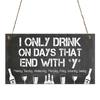 Wear Resistant 12 Styles Great Natural Hanging Wooden Room Sign Plate Wooden Plaque