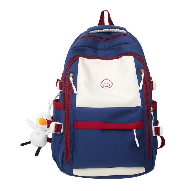 Schoolbag Backpack 1011 New Fashion Student School Bag Japanese Ins Simple Korean Version Junior High School Student College Backpack