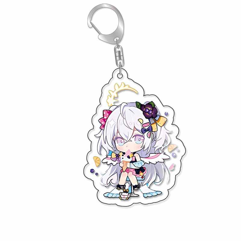 Blue Archive Shirazu Azusa Acrylic Anime Keychain - Q Version Pendant 5.5CM