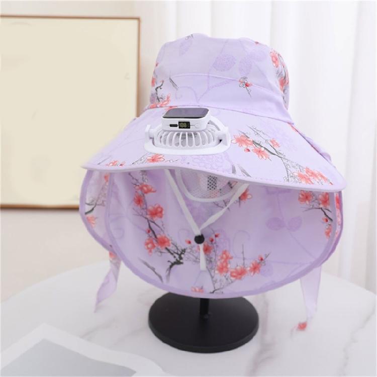Solar Charged Fan Hat with NeckCovers Comfortable Cooling Fan Fisherman Hat For Outdoor Activity Hiking Camping Gear