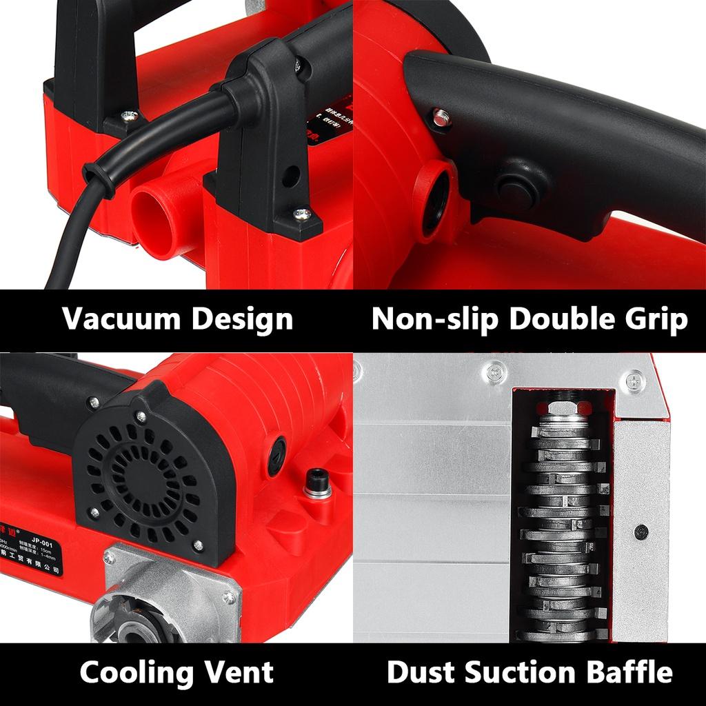 2680W 220V Electric Wall Planer Variable Speed Hand Held Power Tool Wood Cutting High Efficiency Planer Plane Wide Pure Copper Motor