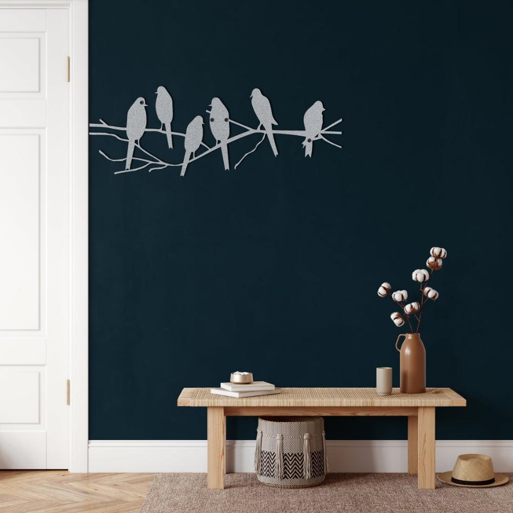 Birds Wall Art, Metal Wall Art, Metal Wall Decor, Living Room Decoration, Entryway Sign, Home Office Wall Hangings