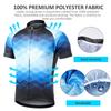 Lixada Men Cycle Jersey Breathable Short Sleeve Bike Shirt and Padded Shorts MTB Bicycle Clothing Suit