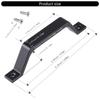 652F 2Pcs Elegant 6.10Inch Sliding Door Handles Sturdy Aluminum Alloy Pull Suitable for Kitchen Supplies and Bedroom Use