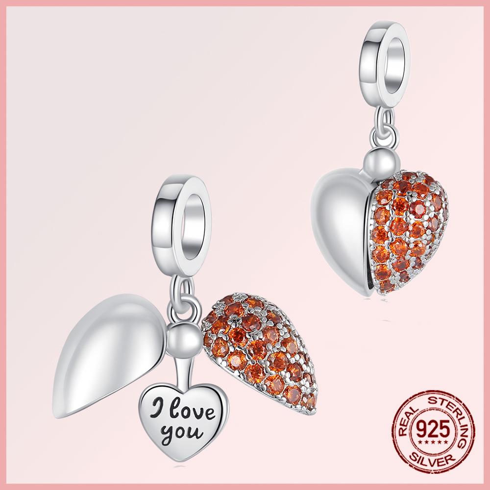 Sparkling Pavé Angel Wings Copper Dangle Charms Fit Original Bracelet Beads Jewelry Gift Diy