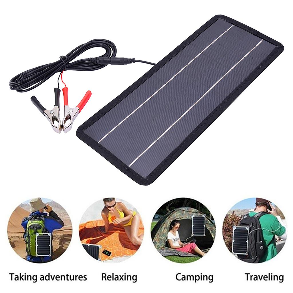 High Conversion Rate 4.5W Solar Car Storage Battery Charger Core Panel Can 12V To 5V
