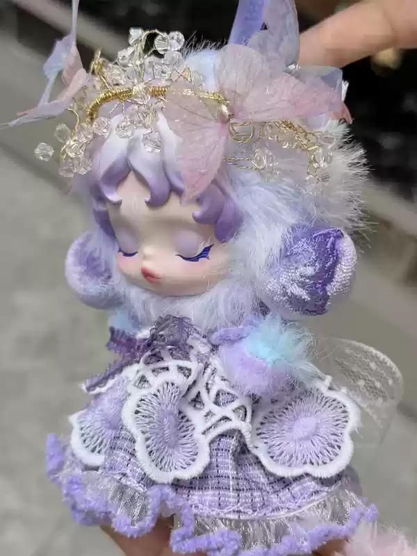 Only Clothes Skullpanda V2/V1 10cm Vinyl Doll Clothes Dress Princess Style Skirt Set Handmade Costume Doll Bag Accessories Toy