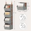 Hanging Closet Organizer 4 Tier,Clothes, Shelf Space-Saving Closet System, Fabric Storage Bins, Bedroom
