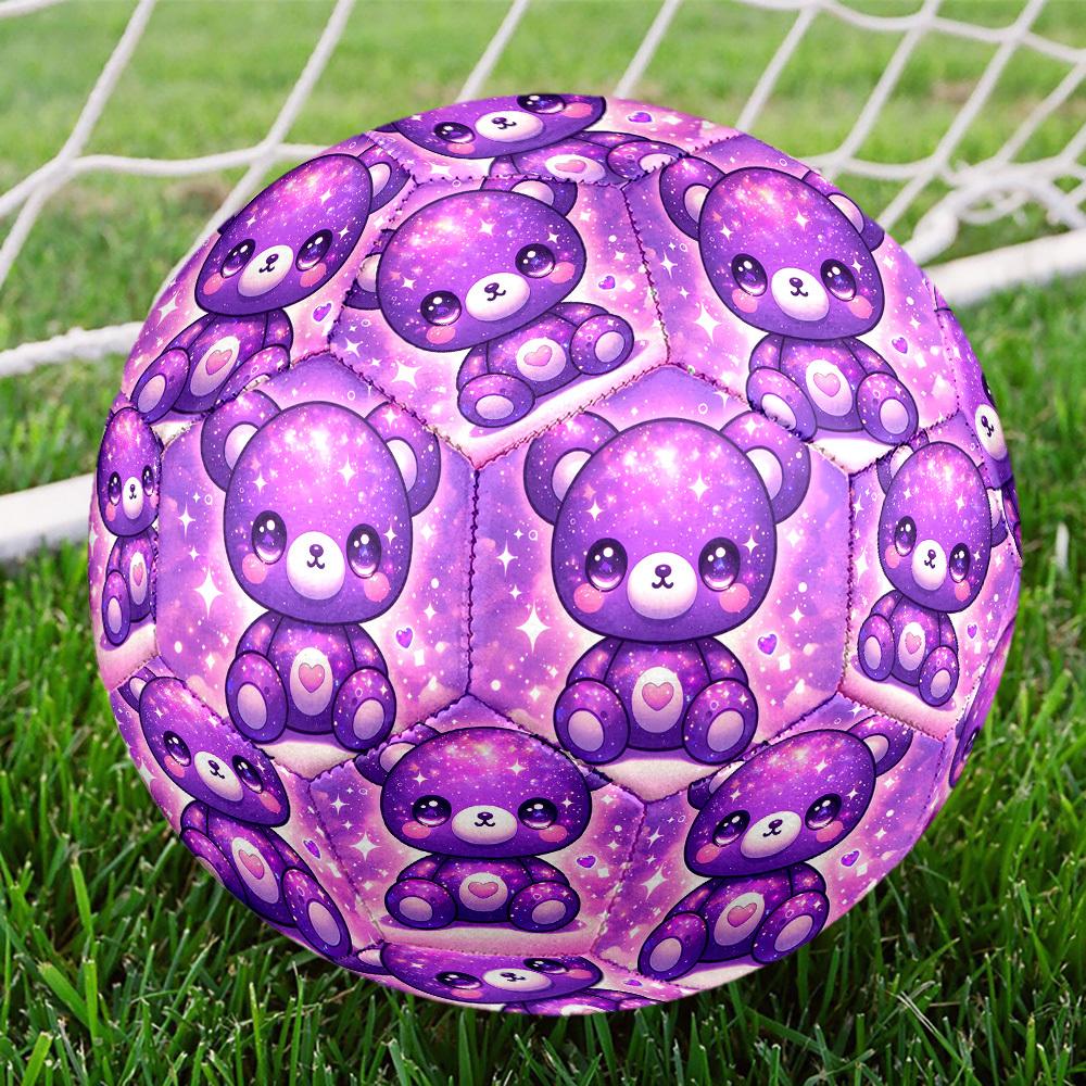 1pc Galactic Bear Size 5 Soccer Ball Professional Match Training Football Indoor &Outdoor Sports Ball Lightweight Durable C65105