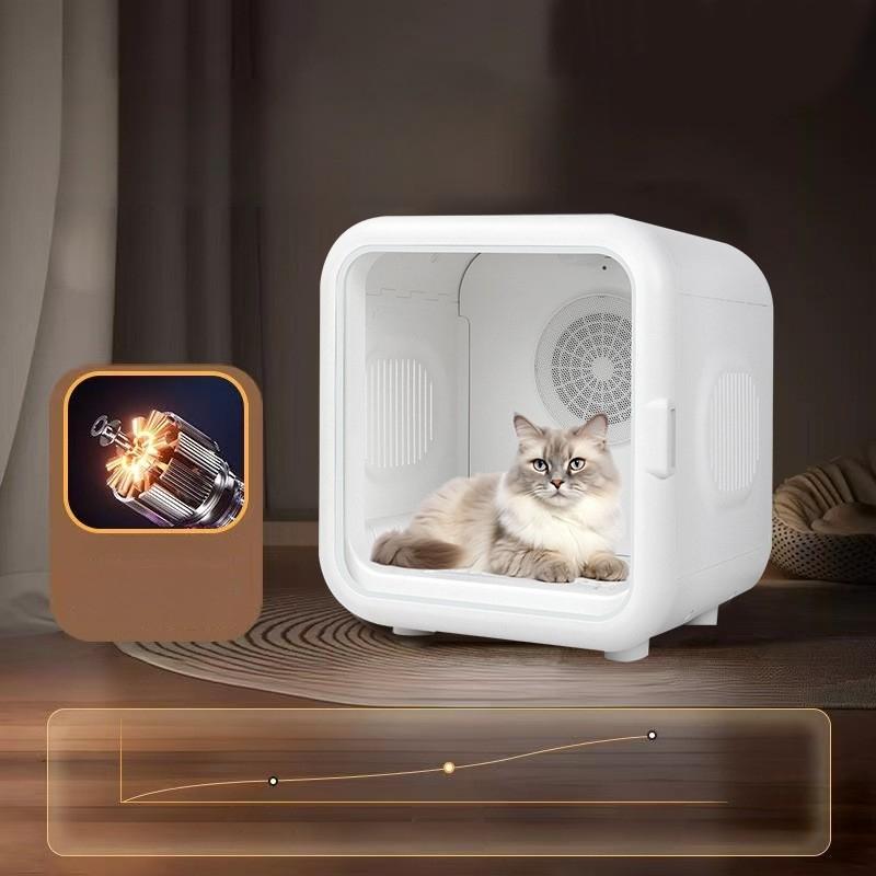 Pet Drying Box Automatic Smart Cat Dog Hair Blowing Bass Pet Dryer Large Capacity Cat and Dog Dryer Pet Hair Grooming Drying Box