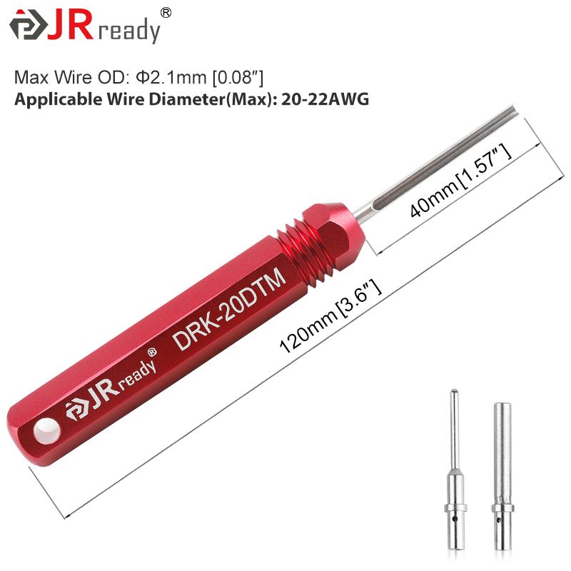 JRready Pin Extractor Tool For Solid/Stamped Contacts Terminal Removal Instrument For Deutsch Connector DT/DTM/DTP/HDP/DRC ,RT1B