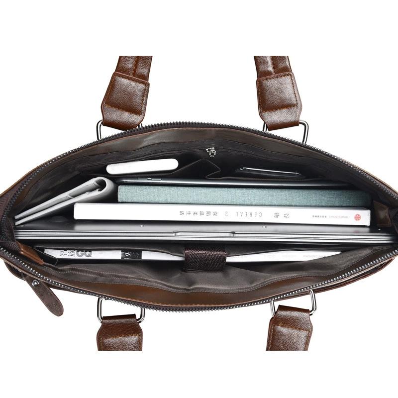 Men's Bag Messenger Bag Soft Leather Shoulder Bag Portable Business Bag 15 Inch Computer Bag Directly From The Manufacturer