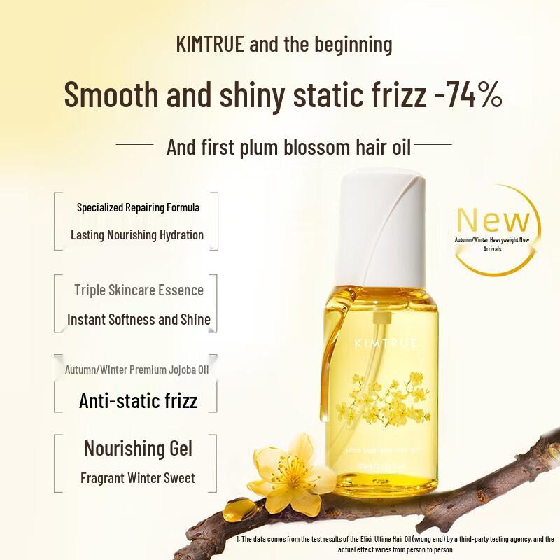 KIMTRUE Hair Oil Smoothing & Anti-Frizz Set (3 X 20ml)