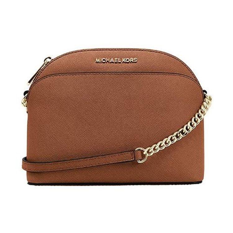 

Michael Kors Mk Jet Set Solid Chain Round Leather Shoulder Crossbody Bag Women bags Caramel 35S9GTVC2L-230 Basic Set (Bag+Dust Bag)