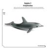 Children's Marine Animal Toy Set: Megalodon, Beluga, Octopus, Turtle, Dolphin & Manta Ray