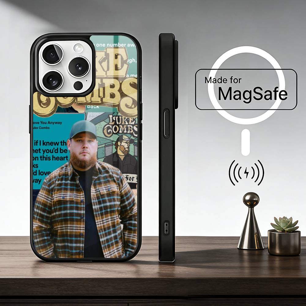 Coque de téléphone L-Luke C-Combs Pour IPhone17 16 15 14 13 12 11 Plus Pro Max Plus Housse Chargeur Sans Fil Funda