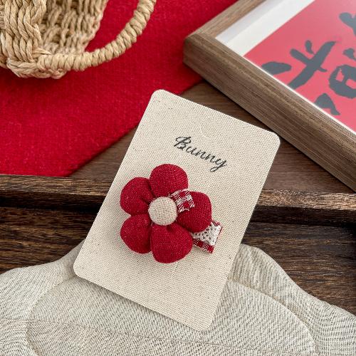 Spring New Style Mesh Bow Rose Hairpin Hairpin French High-end Girl Hairpin Wild Broken Hair Side Clip