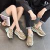 Women's spring new leather platform shoes fashion versatile sports and leisure shoes