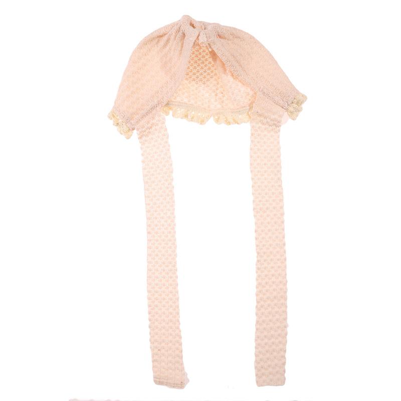 Neugeborenen Fotografie Bekleidung Baby Fotografie Nette Modellierung Hut Baby Waffel Spitze Lanyard Einzelnen Hut