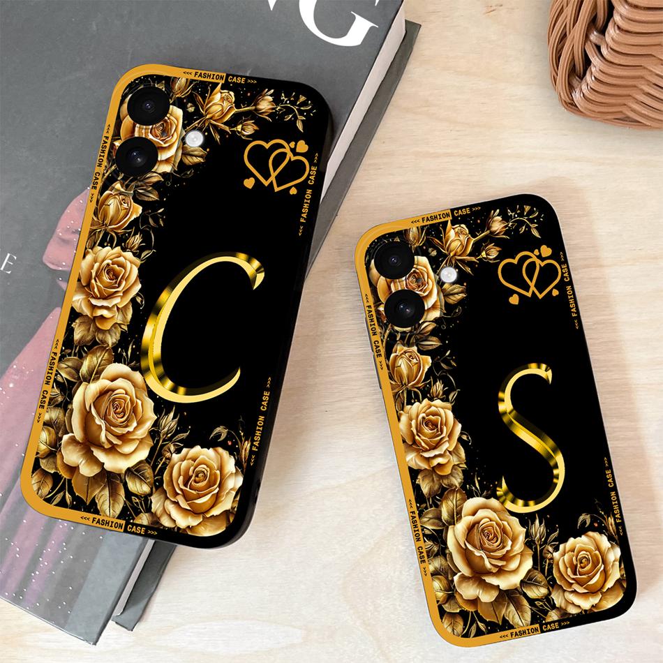 For iPhone 17 Pro Max 17 Air Phone Cover Flower Name Letters High Quality Case For iPhone17 Soft Silicone Shockproof Housing