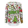 Women's Fashion Loose Raglan Sleeve T-Shirt With Christmas Print Casual Top